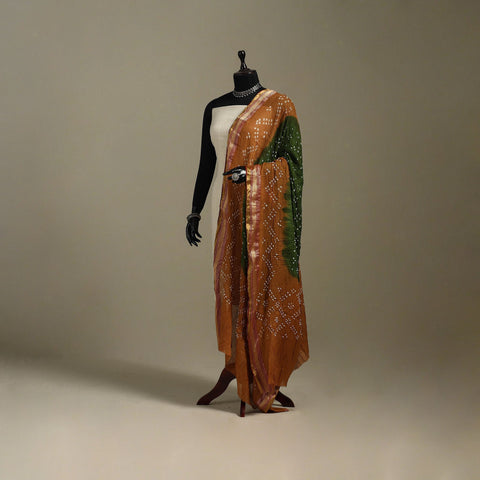 Kutch tie-dye cotton bandhani dupatta 30 - handcrafted