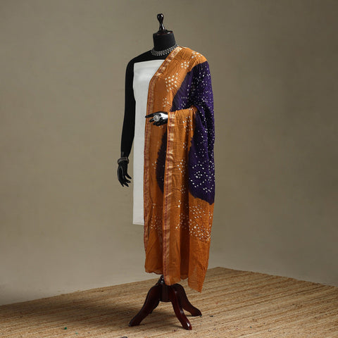 Kutch tie-dye cotton bandhani dupatta with border 47