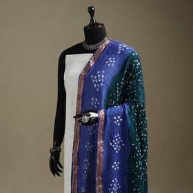 Kutch tie-dye cotton bandhani dupatta with border 56