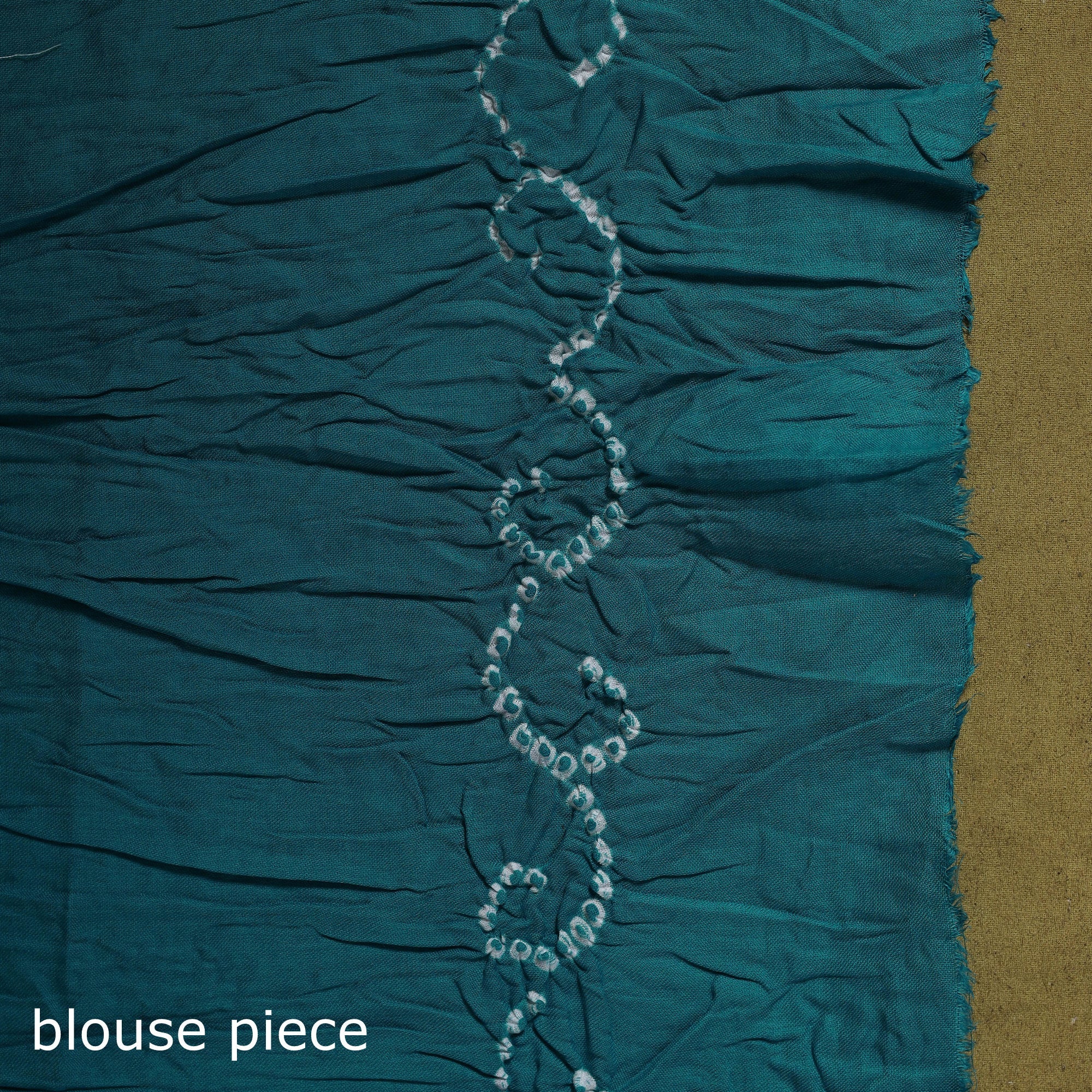 Kutch tie-dye pure cotton bandhani saree 01 - handcrafted