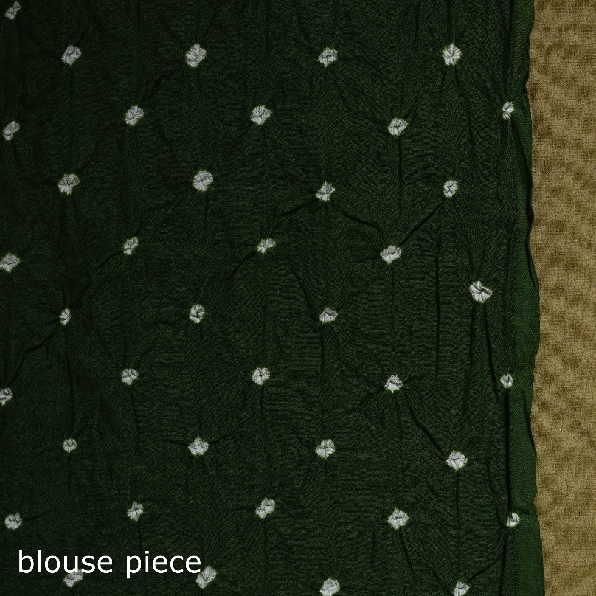 Kutch tie-dye pure cotton bandhani saree 35 - handcrafted