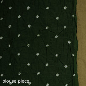 Kutch tie-dye pure cotton bandhani saree 35 - handcrafted