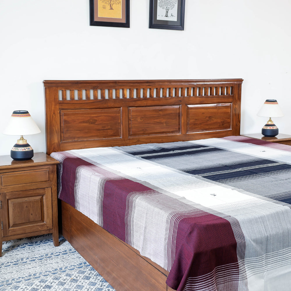 Buy Kutch Weave Pure Hand loom Cotton Bed cover (90 x 108 in) Online at iTokri.com