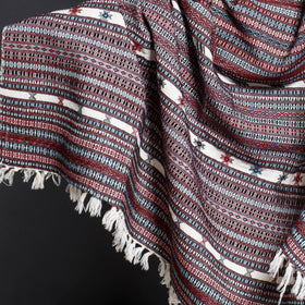  Kutch Weaving Handloom Merino Woolen Shawl 