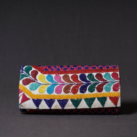 Multicolor Kutchi Embroidery Handmade Clutch Wallet