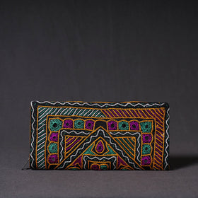 Multicolor Kutchi Embroidery Mirror Work Clutch