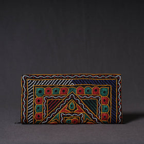 Multicolor Kutchi Embroidery Mirror Work Clutch