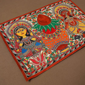 Handpainted madhubani painting by hira devi (15 x 22 in) 26