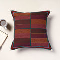 Multicolor Lambani Mirror Work Embroidery Cotton Cushion Cover