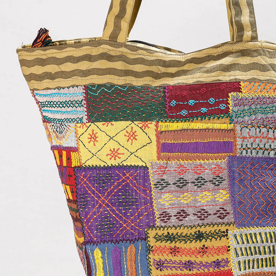 Multicolor - lambani hand embroidery patchwork cotton