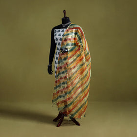 Multicolor - tie-dye kota doria cotton leheriya dupatta 13
