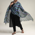 Leheriya Tie-Dye Kota Doria Silk Dupatta with Tassels