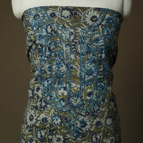 Lucknowi chikankari hand work kalamkari unstitched kurta