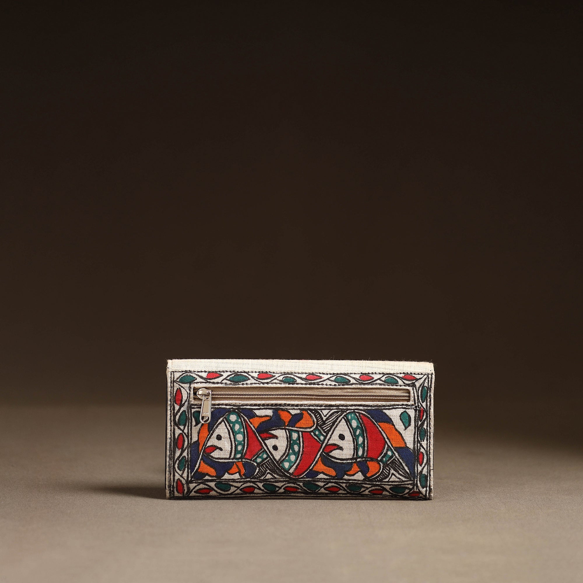 Multicolor - madhubani handpainted clutch 19 - handcrafted