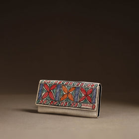 Multicolor - madhubani handpainted clutch 20 - handcrafted