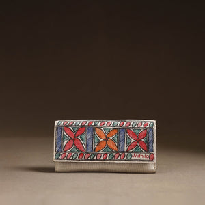 Multicolor - madhubani handpainted clutch 20 - handcrafted