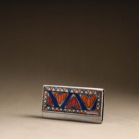 Multicolor Jute Cotton Madhubani Handpainted Clutch Bag