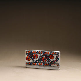 Multicolor Jute Cotton Madhubani Handpainted Clutch Bag