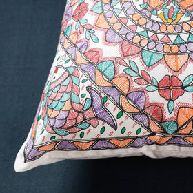 Buy Madhubani Handpainted Cotton Cushion Covers by Ruchi Jha Online at iTokri.com