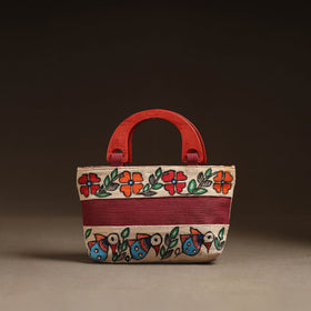 Multicolor - madhubani handpainted handbag 02 - handcrafted