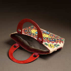 Multicolor - madhubani handpainted handbag 02 - handcrafted