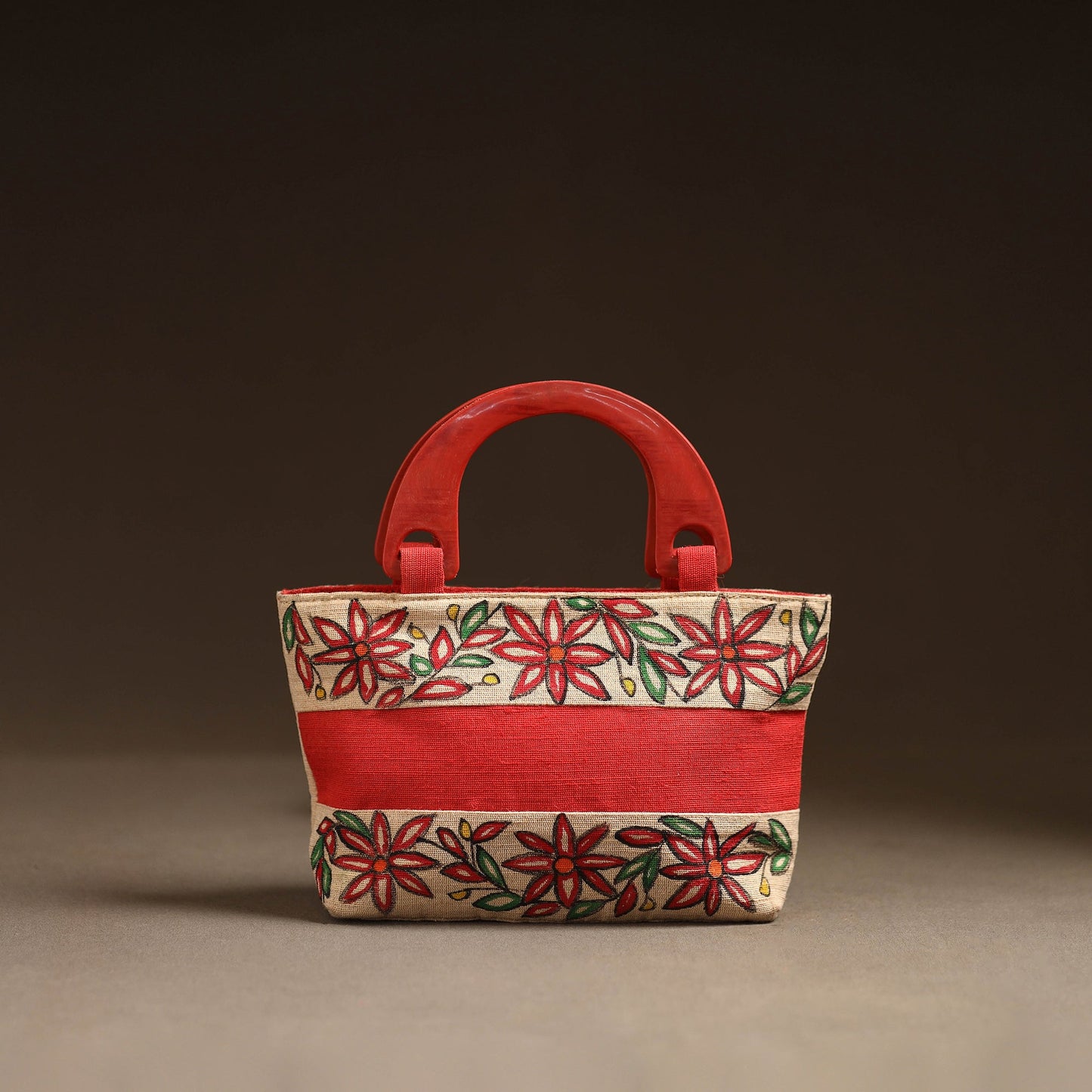 Multicolor - madhubani handpainted handbag 05 - handcrafted