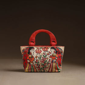 Multicolor - madhubani handpainted handbag 05 - handcrafted