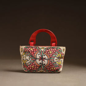 Multicolor - madhubani handpainted handbag 06 - handcrafted