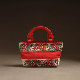 Multicolor - madhubani handpainted handbag 06 - handcrafted