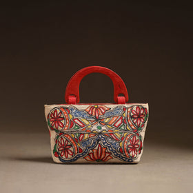 Multicolor - madhubani handpainted handbag 07 - handcrafted