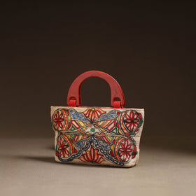 Multicolor - madhubani handpainted handbag 07 - handcrafted