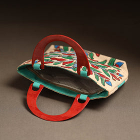 Multicolor - madhubani handpainted handbag 14 - handcrafted