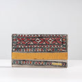 Multicolor Madhubani Handpainted Jute Cotton Clutch