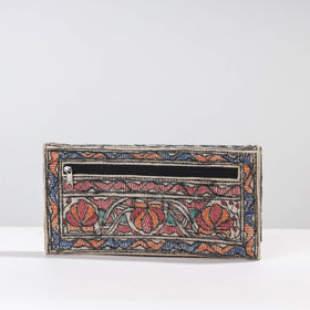 Multicolor Madhubani Handpainted Jute Cotton Clutch