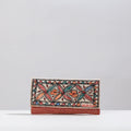 Multicolor Madhubani Handpainted Jute Cotton Clutch