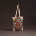 Madhubani handpainted tote bag 02 - handcrafted