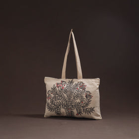 Madhubani handpainted tote bag 03 - handcrafted