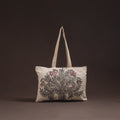 Madhubani handpainted tote bag 03 - handcrafted