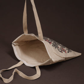 Madhubani handpainted tote bag 03 - handcrafted