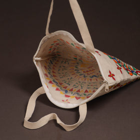 Madhubani handpainted tote bag 04 - handcrafted