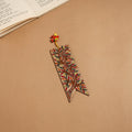 Madhubani handpainted wooden bookmark 05 - handcrafted