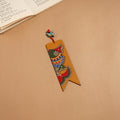 Madhubani handpainted wooden bookmark 12 - handcrafted