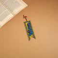 Multicolor - madhubani handpainted wooden bookmark 15
