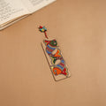Madhubani handpainted wooden bookmark 16 - handcrafted
