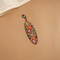 Madhubani handpainted wooden bookmark 20 - handcrafted