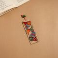 Madhubani handpainted wooden bookmark 22 - handcrafted
