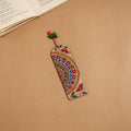 Madhubani handpainted wooden bookmark 36 - handcrafted