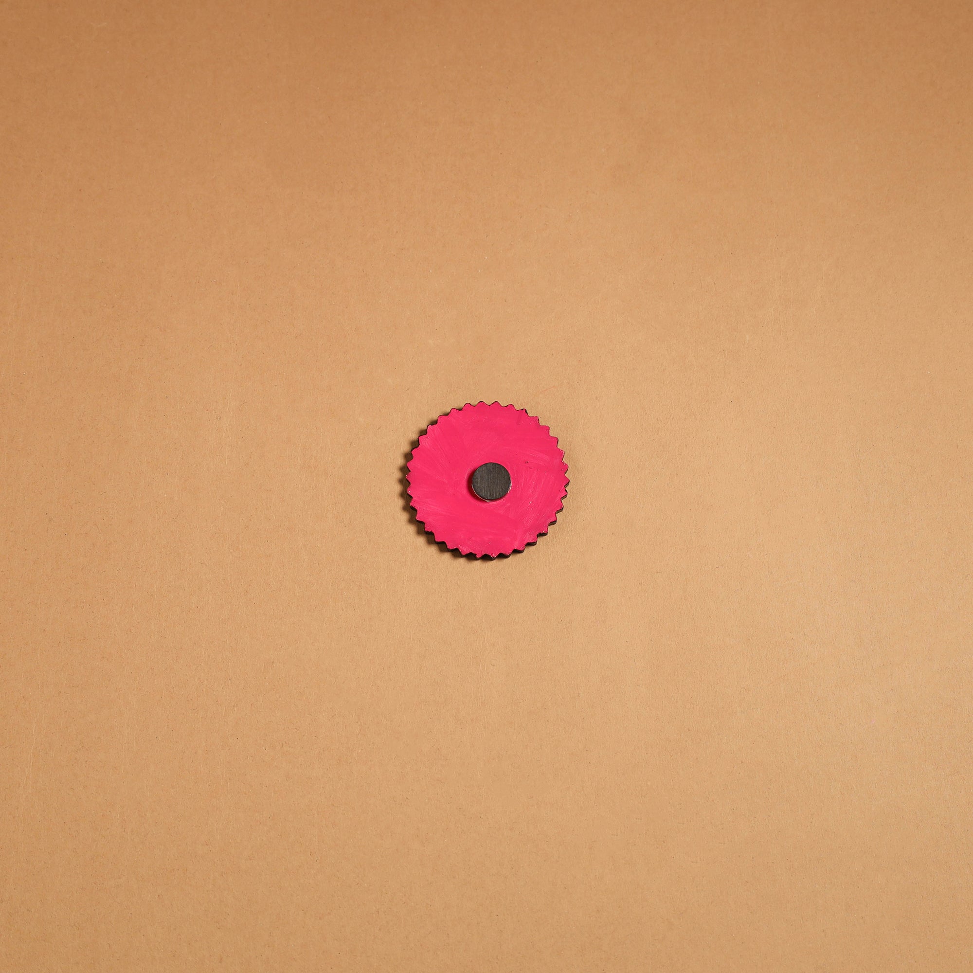 Multicolor - madhubani handpainted wooden fridge magnet 29