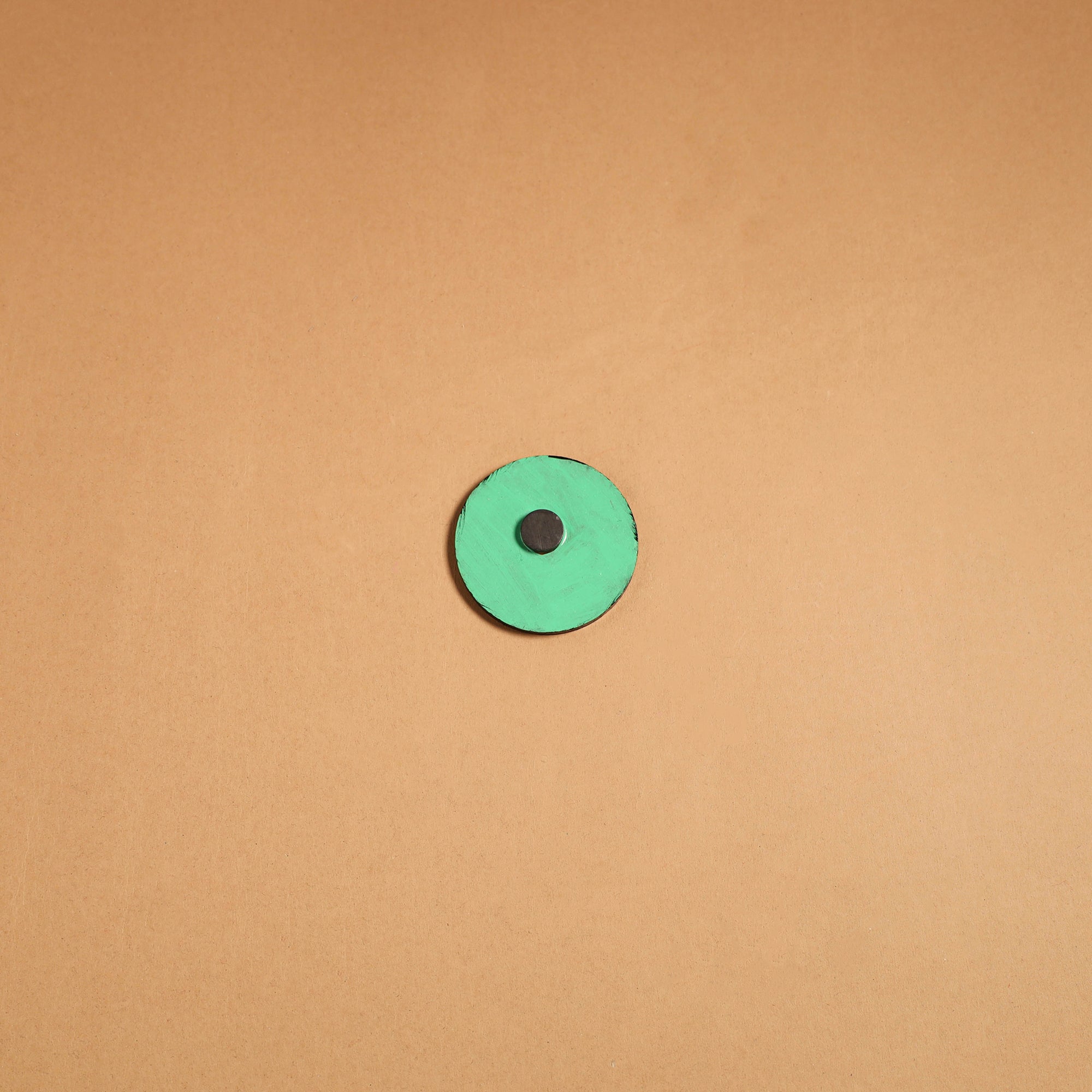 Multicolor - madhubani handpainted wooden fridge magnet 32