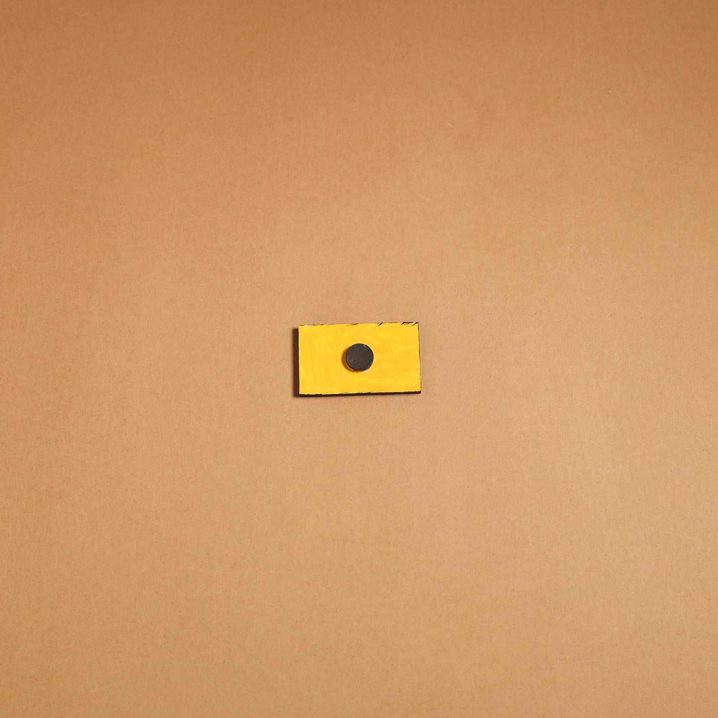 Multicolor - madhubani handpainted wooden fridge magnet 37